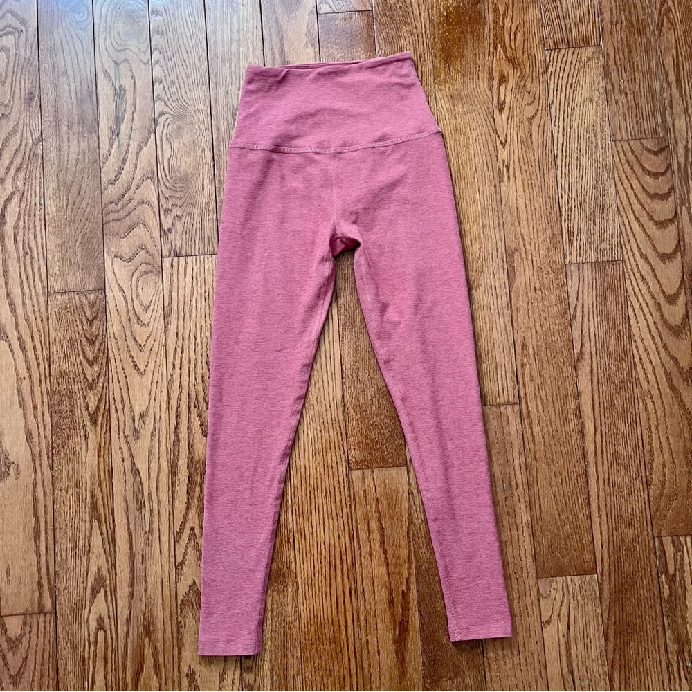 Beyond Yoga Pink Crush Spacedye Caught In The Midi High Waisted Legging Size XS